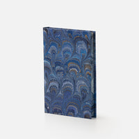 Notebook with blank pages and marbled edge<br> Hardcover - Pavoni Collection