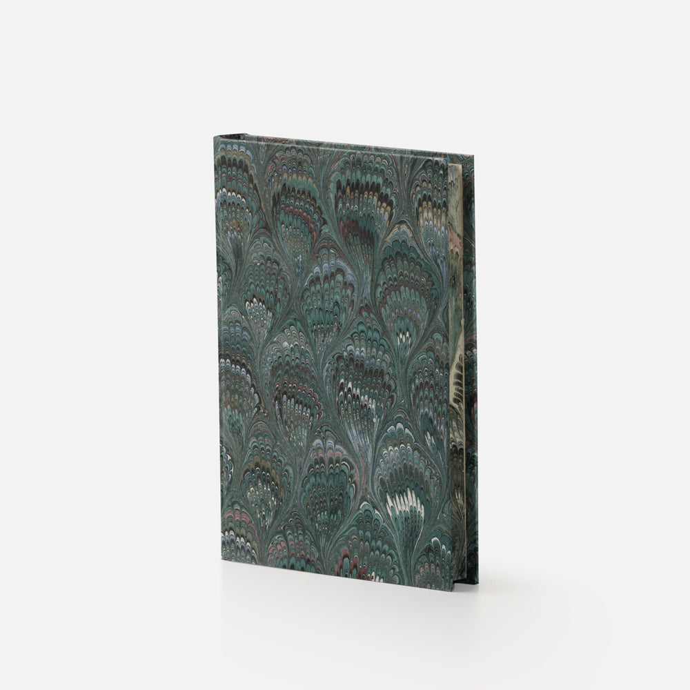 Notebook with blank pages and marbled edge<br> Hardcover - Pavoni Collection