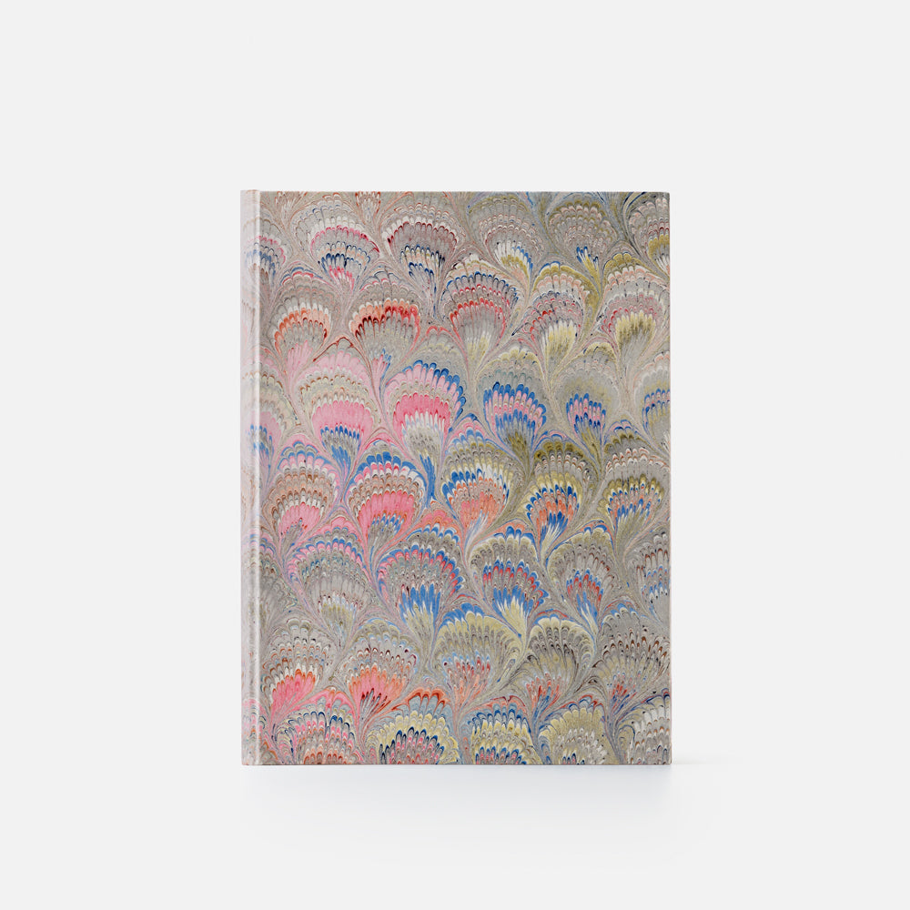 Taccuino pagine bianche<br>Copertina rigida - Collezione Pavoni