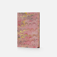 Notebook with blank pages and marbled edge<br> Hardcover - Pavoni Collection