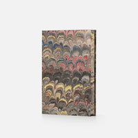 Notebook with blank pages and marbled edge<br> Hardcover - Pavoni Collection
