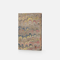 Notebook with blank pages and marbled edge<br> Hardcover - Pavoni Collection