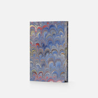 Notebook with blank pages and marbled edge<br> Hardcover - Pavoni Collection
