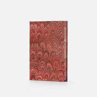 Notebook with blank pages and marbled edge<br> Hardcover - Pavoni Collection
