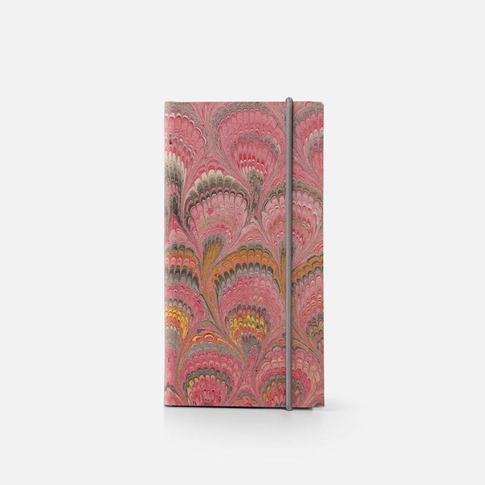 Lined notebook with elastic band<br> Hardcover - Pavoni Collection