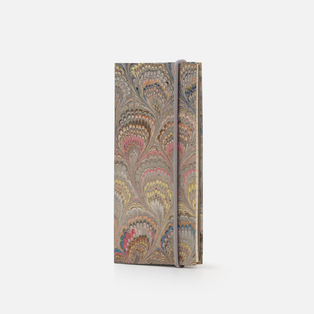 Lined notebook with elastic band<br> Hardcover - Pavoni Collection