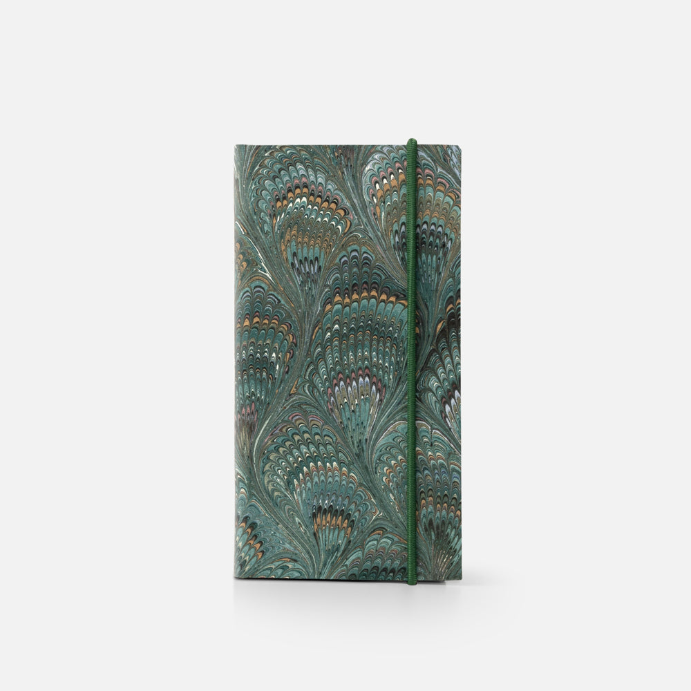 Lined notebook with elastic band<br> Hardcover - Pavoni Collection