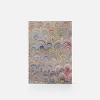 Notebook with hard cover and lined pages - Peacock design