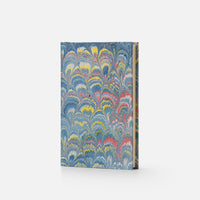 Notebook with hard cover and lined pages - Peacock design