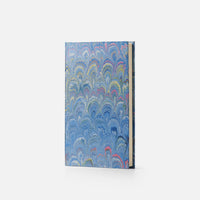 Notebook with hard cover and lined pages - Peacock design