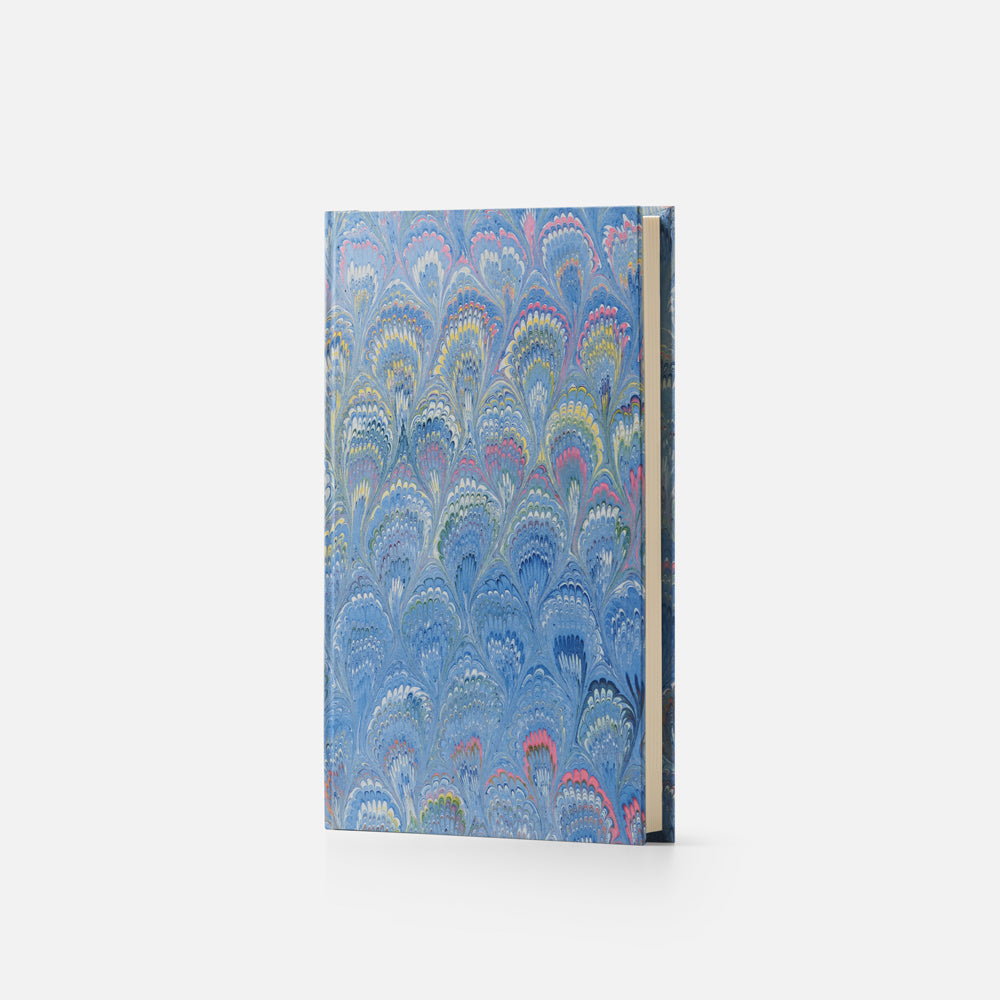Notebook with hard cover and lined pages - Peacock design
