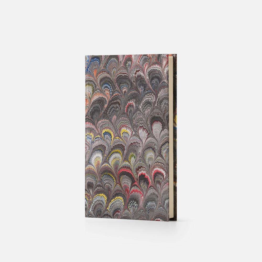 Notebook with hard cover and lined pages - Peacock design