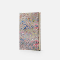 Notebook with hard cover and lined pages - Peacock design