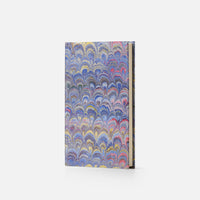 Notebook with hard cover and lined pages - Peacock design