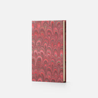 Notebook with hard cover and lined pages - Peacock design