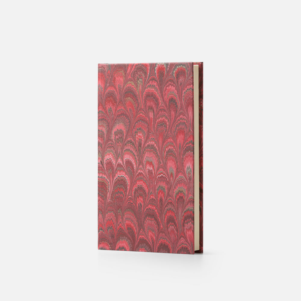 Notebook with hard cover and lined pages - Peacock design