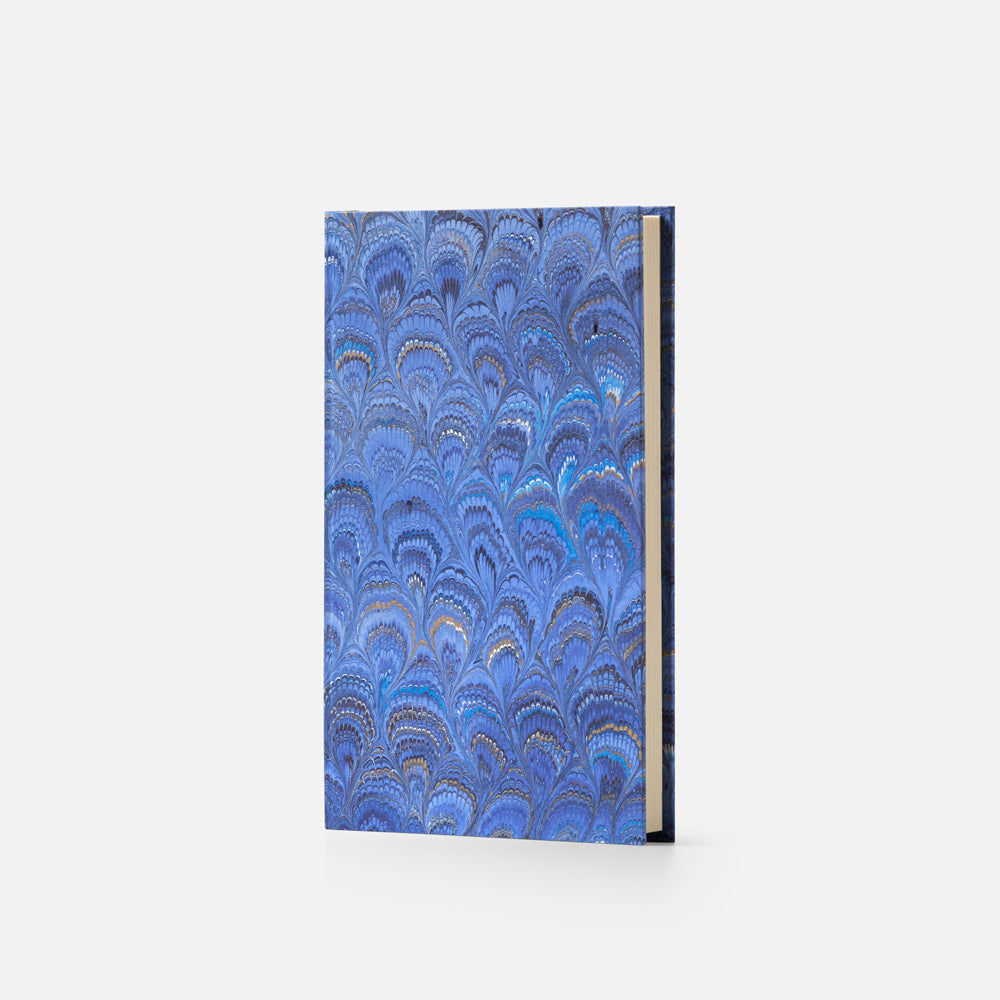 Notebook with hard cover and lined pages - Peacock design