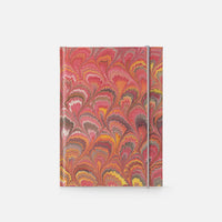 Lined notebook with elastic band<br> Hardcover - Pavoni Collection