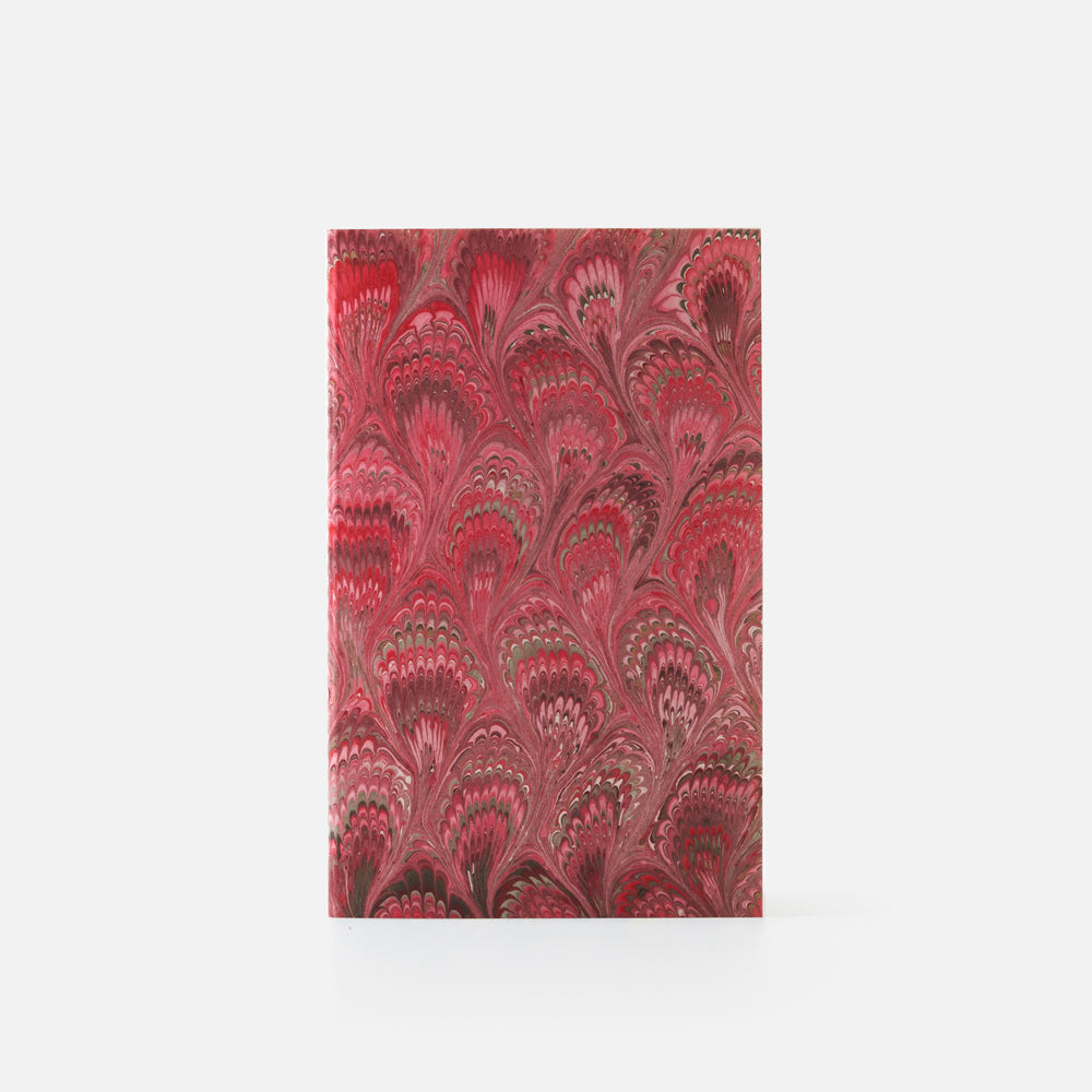 Cottonpaper cover notebook - Peacocks