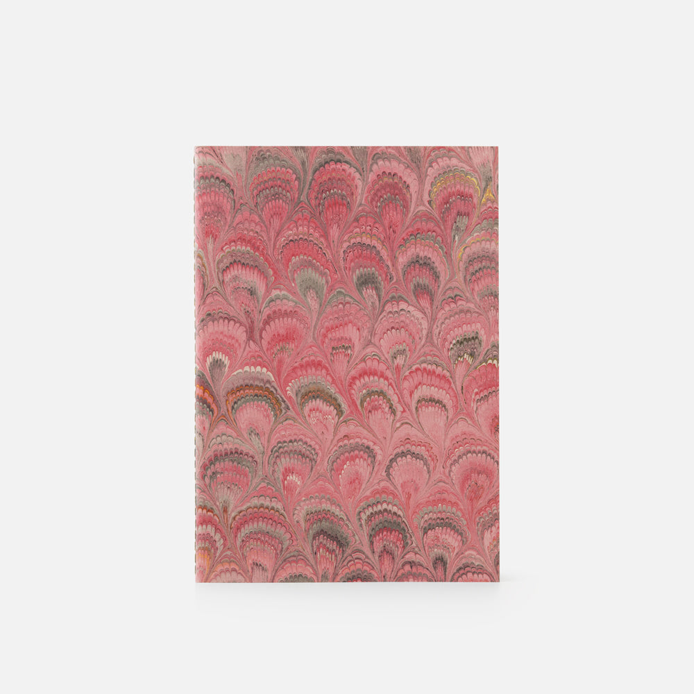 Cottonpaper cover notebook - Peacocks