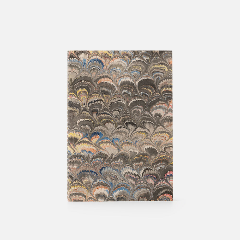 Cottonpaper cover notebook - Peacocks
