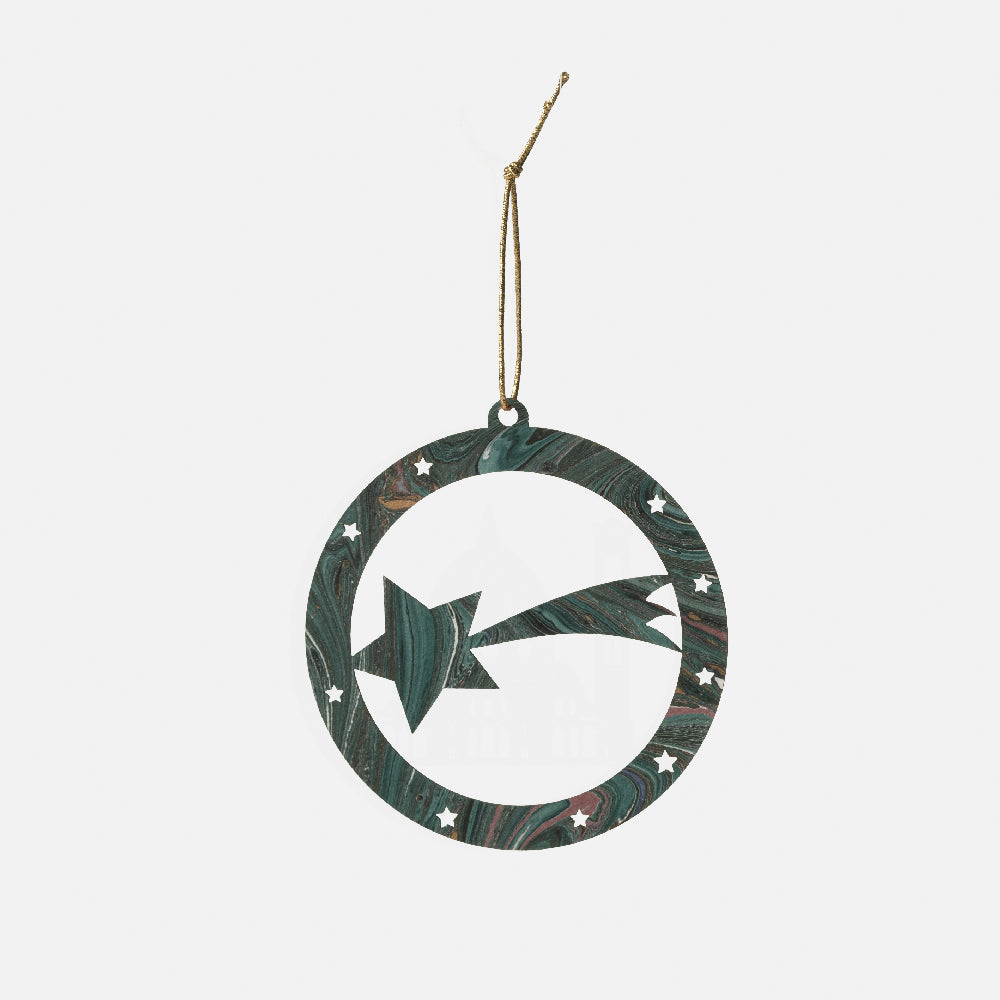 Comet star Christmas bauble - Marbles