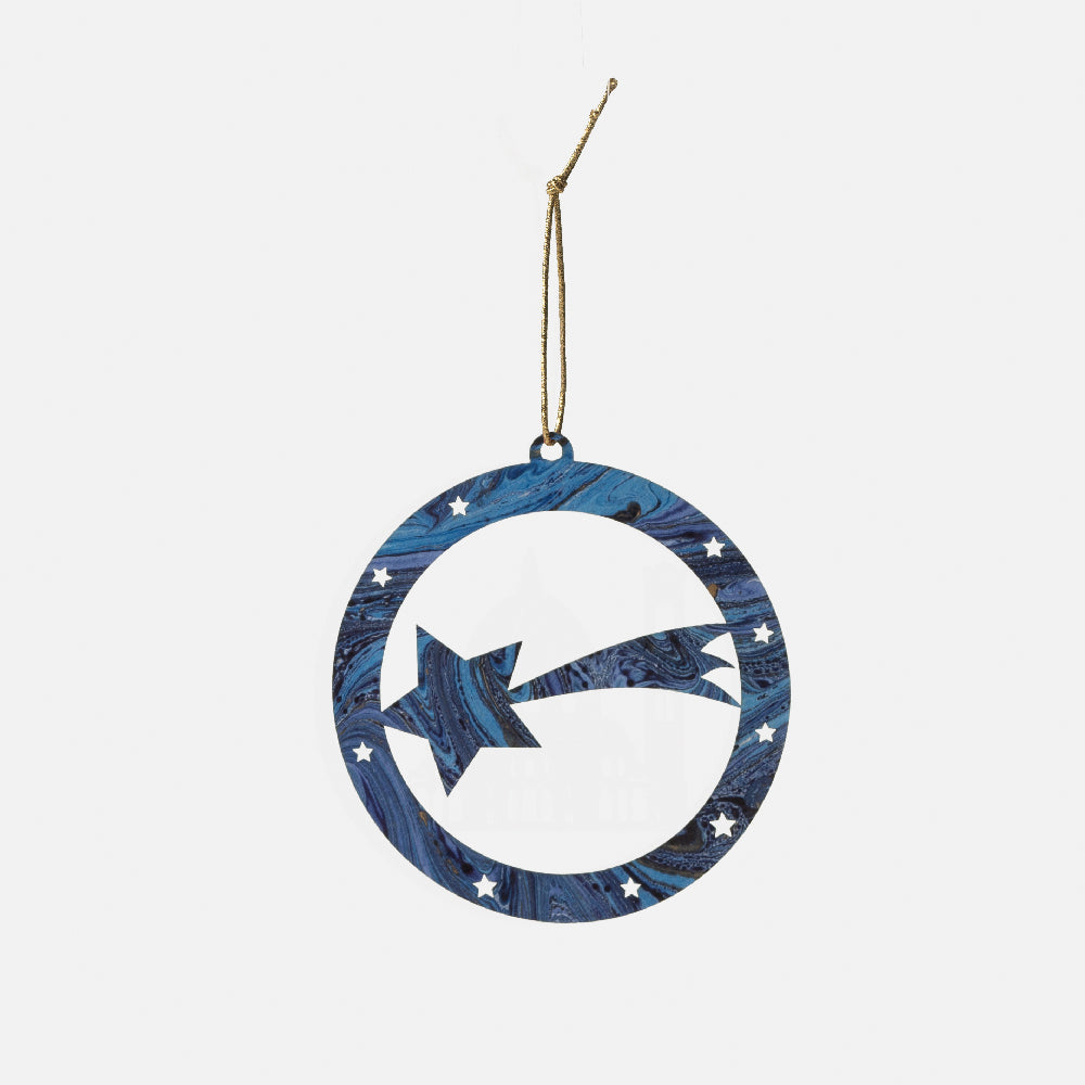 Comet star Christmas bauble - Marbles