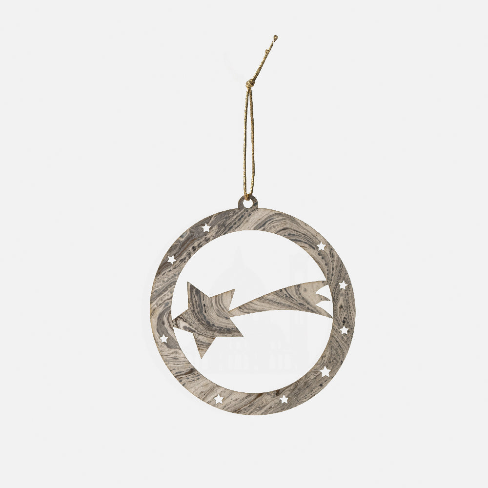 Comet star Christmas bauble - Marbles