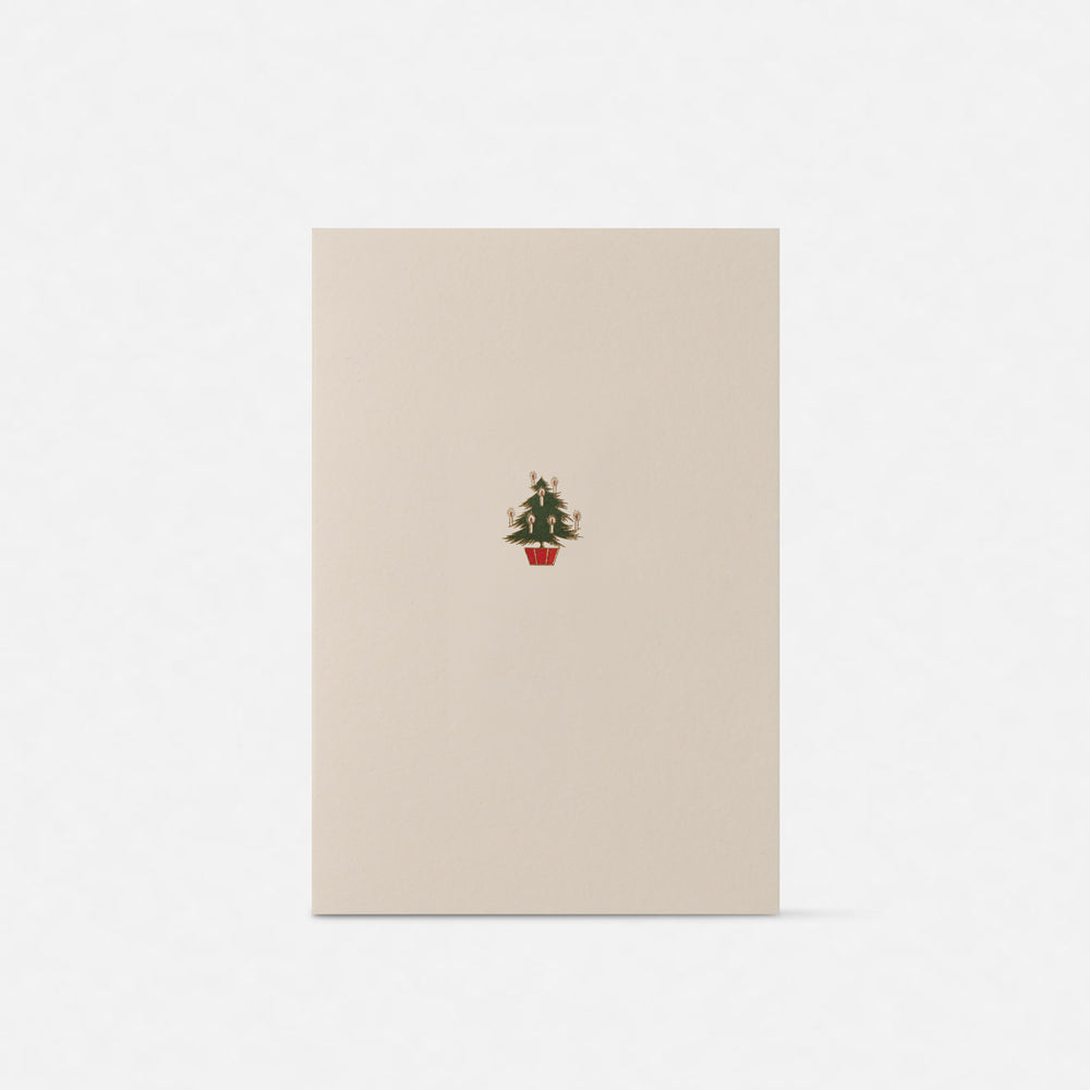 Biglietto doppio/Partecipazione con busta<br>Albero di Natale