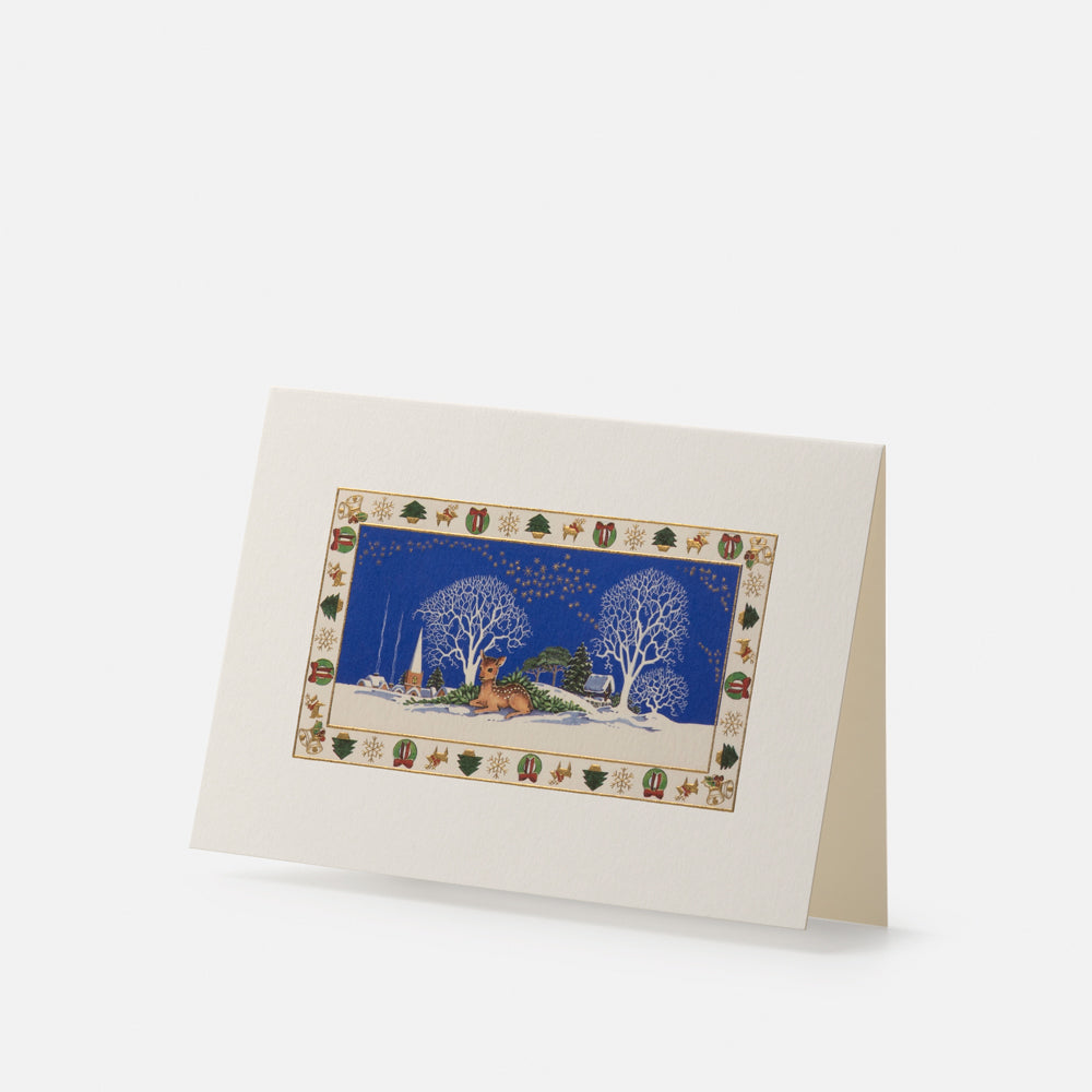 Biglietto doppio/Partecipazione con busta<br>Cerbiatto