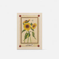 Double card/Participation - Sunflowers