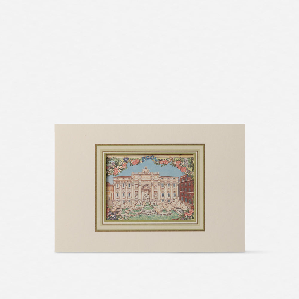 Double card Participation - View of the Trevi Fountain