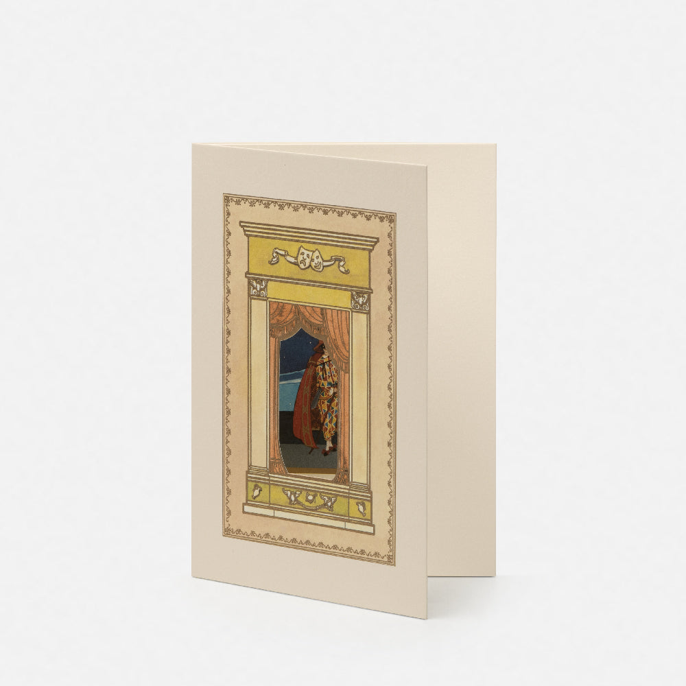 Double window card - Harlequin Mask