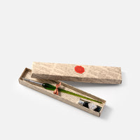 Writing set<br> Glass pen with silver nib and ink