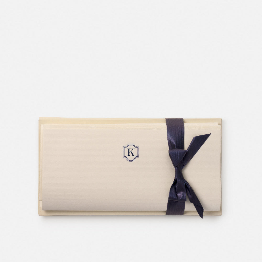 Stationery paper - Embossed initials (A-Z)