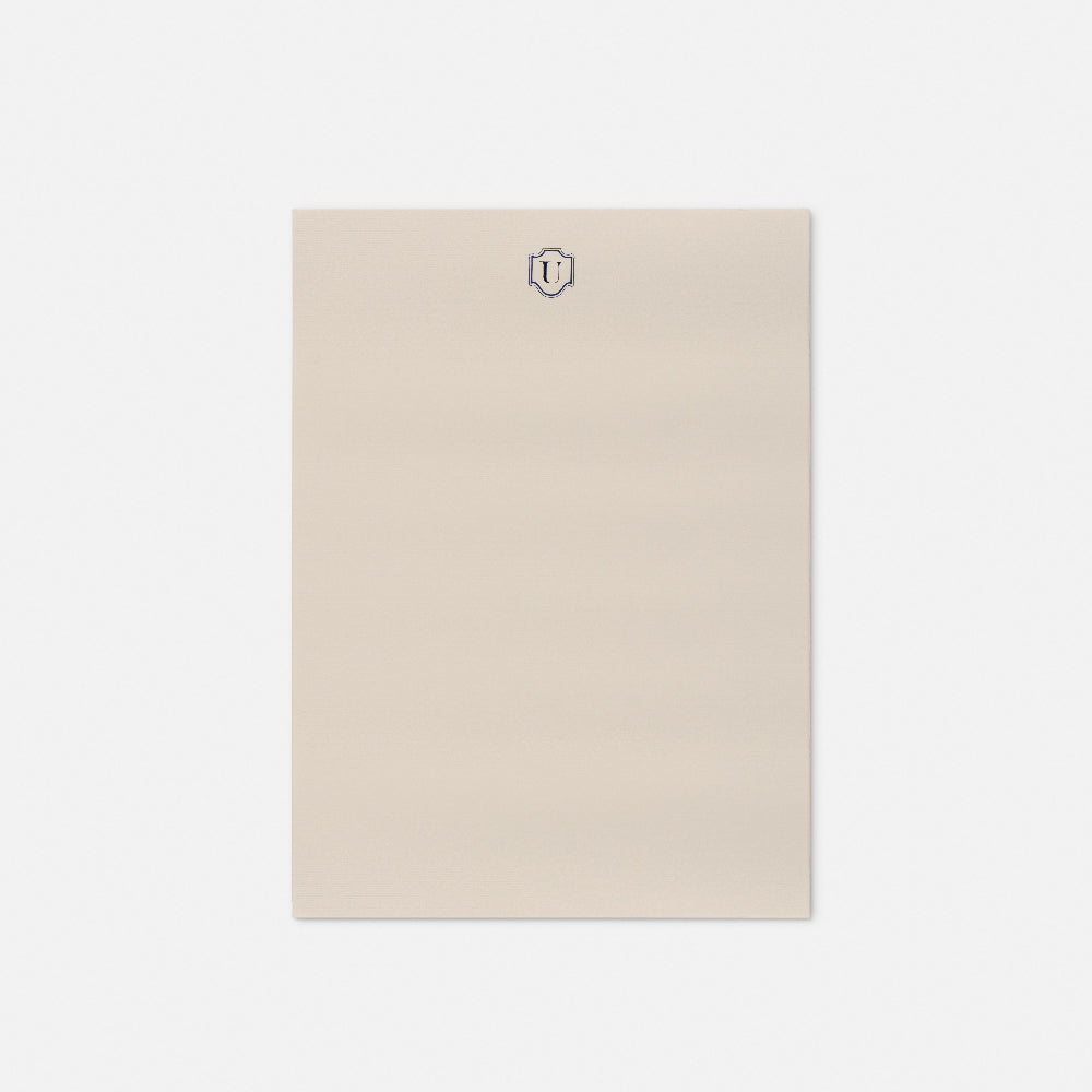 Stationery paper - Embossed initials (A-Z)