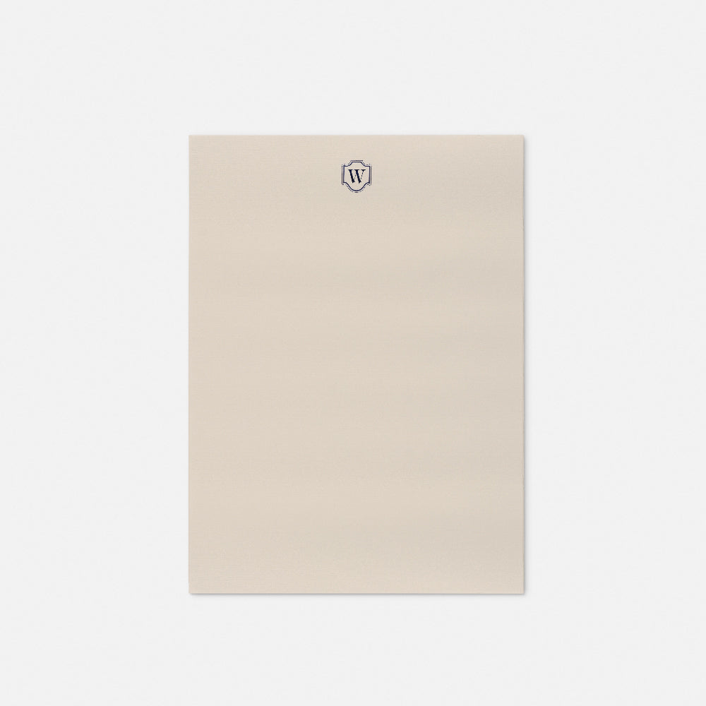 Stationery paper - Embossed initials (A-Z)