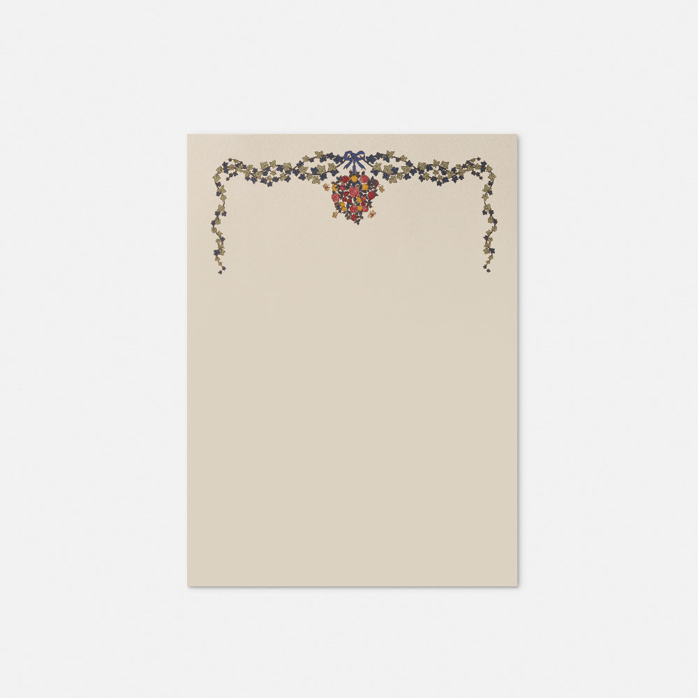 Carta da lettere - Edera<br>Collezione Floreale