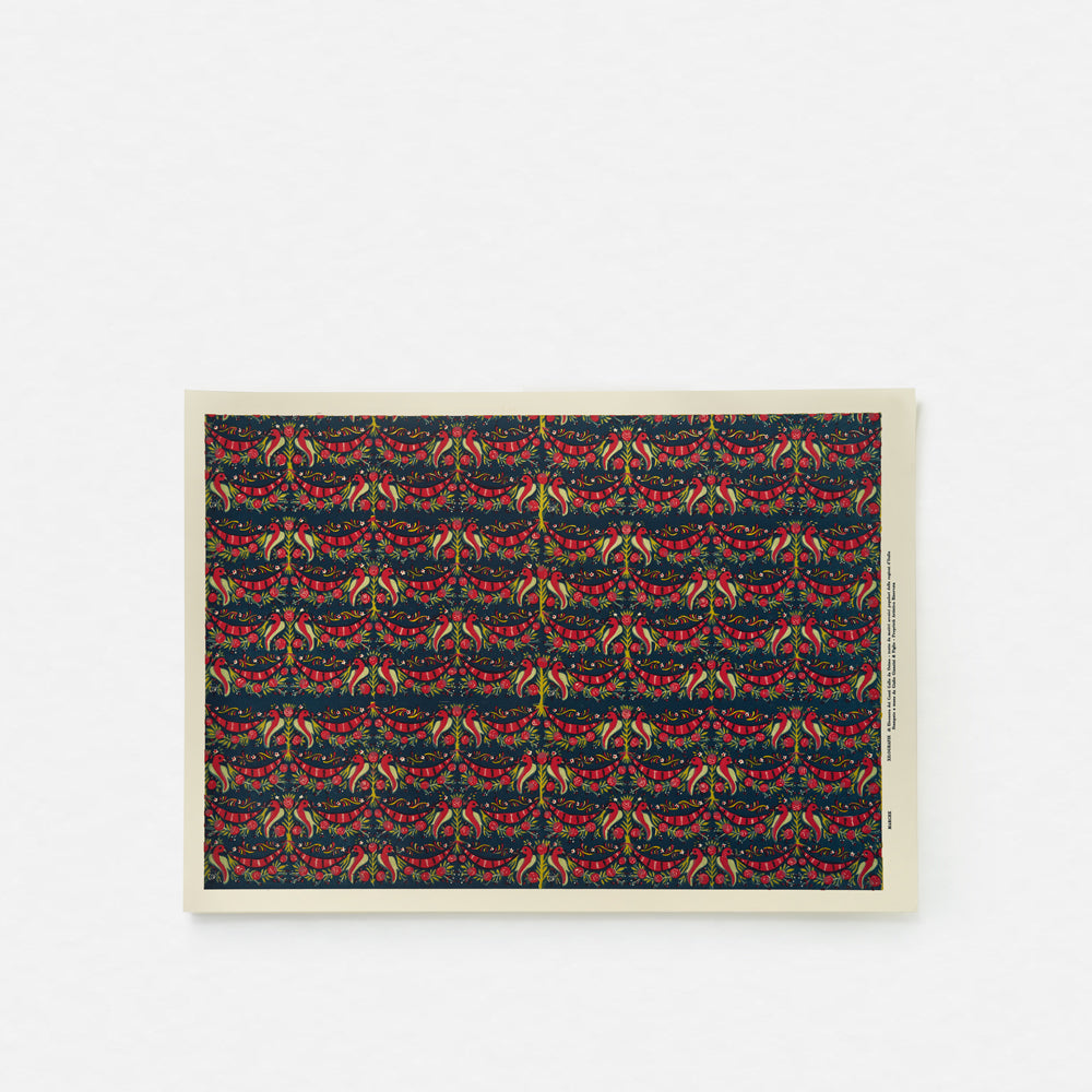 Single sheet - woodblock - Doves in celebration