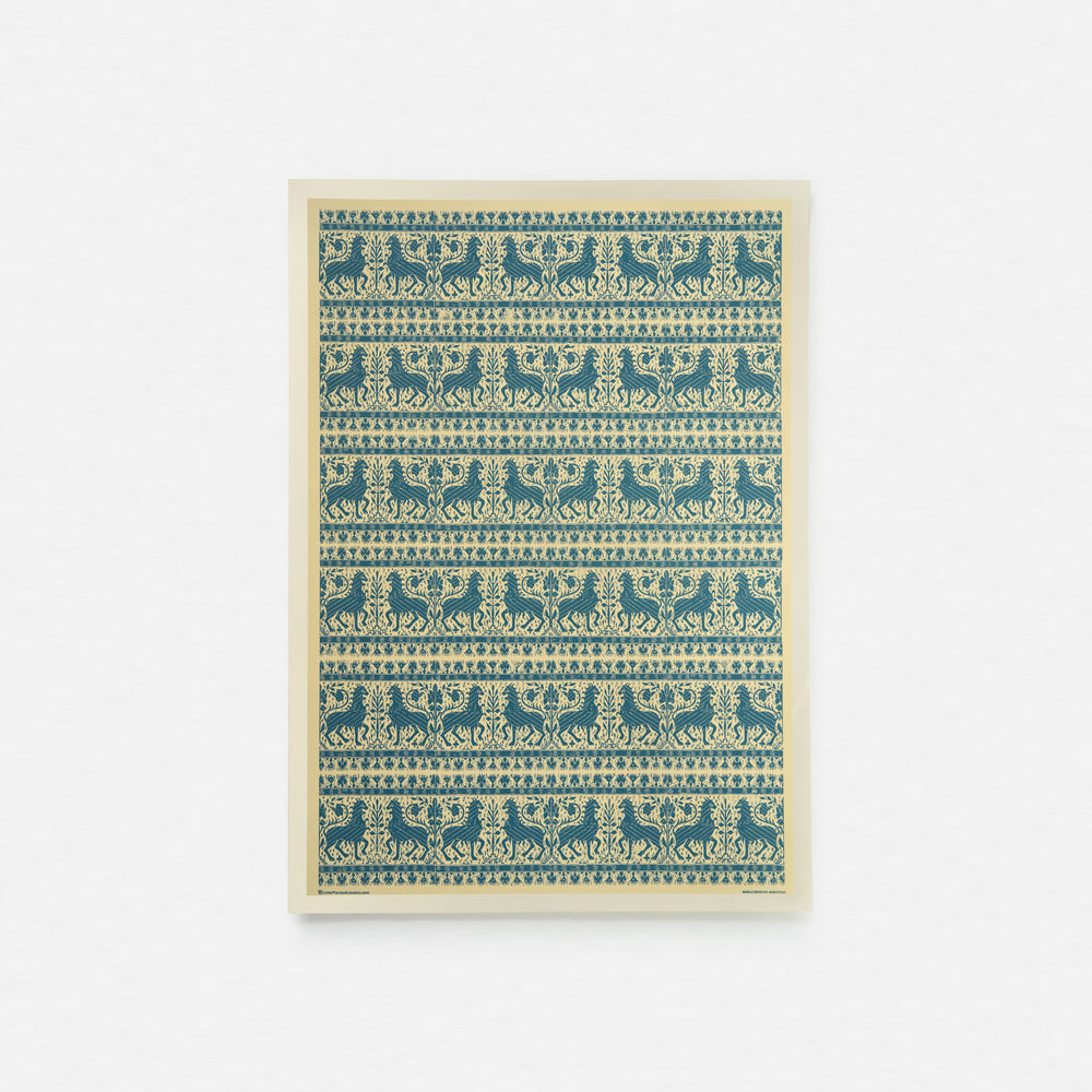 Single sheet - woodblock - Lion