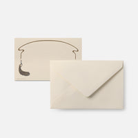 Biglietto singolo/Invito con busta<br>Pavoni
