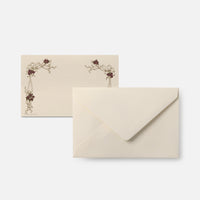 Biglietto singolo/Invito con busta<br>Cornice rossa