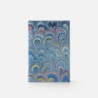 Notebook with blank pages and marbled edge<br> Hardcover - Pavoni Collection