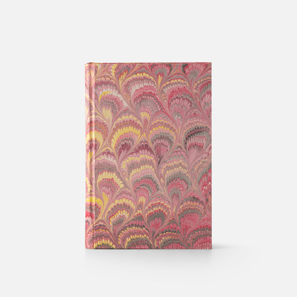 Notebook with blank pages and marbled edge<br> Hardcover - Pavoni Collection