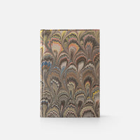 Notebook with blank pages and marbled edge<br> Hardcover - Pavoni Collection