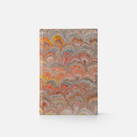 Notebook with blank pages and marbled edge<br> Hardcover - Pavoni Collection