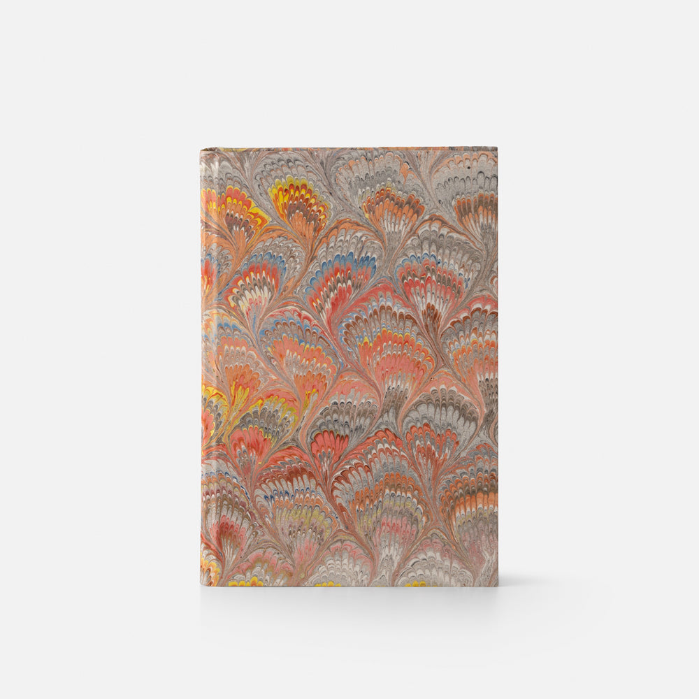 Notebook with blank pages and marbled edge<br> Hardcover - Pavoni Collection