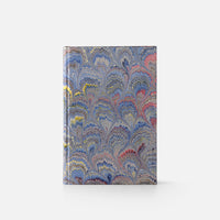 Notebook with blank pages and marbled edge<br> Hardcover - Pavoni Collection