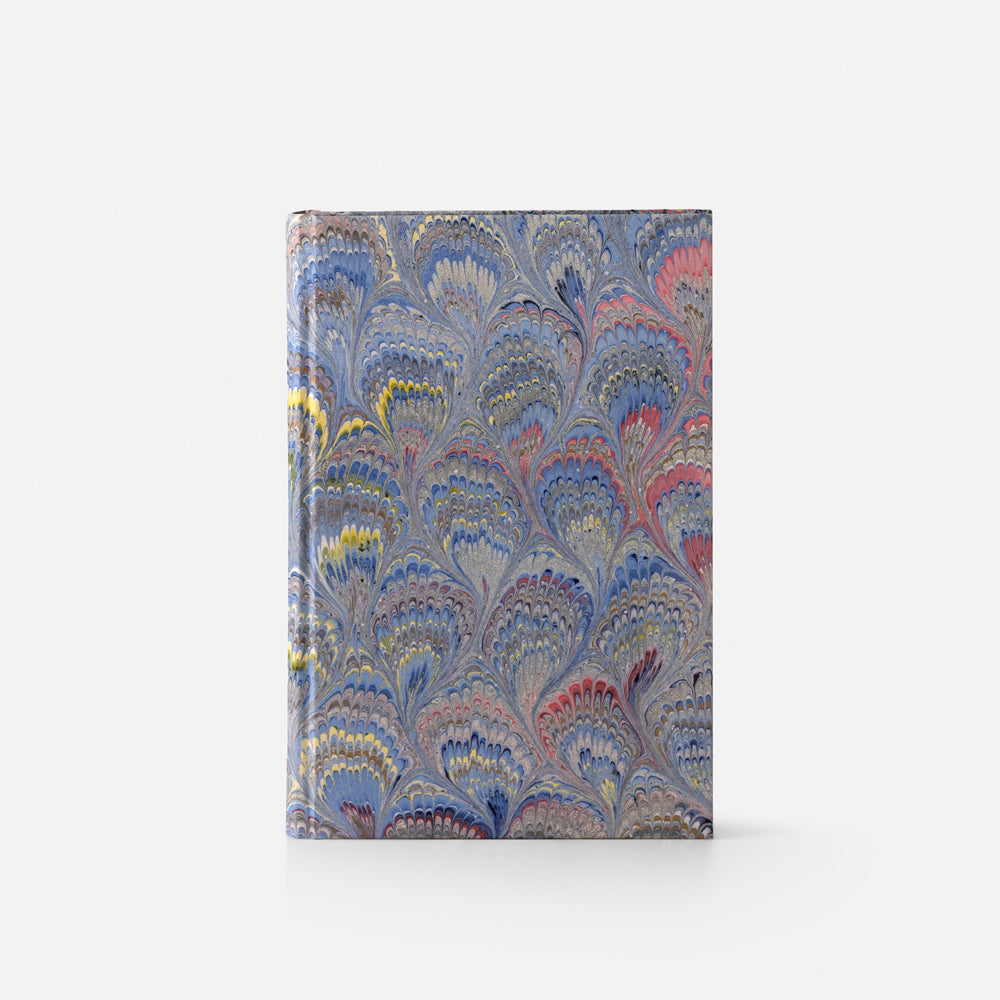 Notebook with blank pages and marbled edge<br> Hardcover - Pavoni Collection