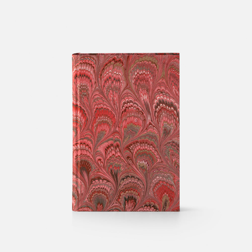 Notebook with blank pages and marbled edge<br> Hardcover - Pavoni Collection